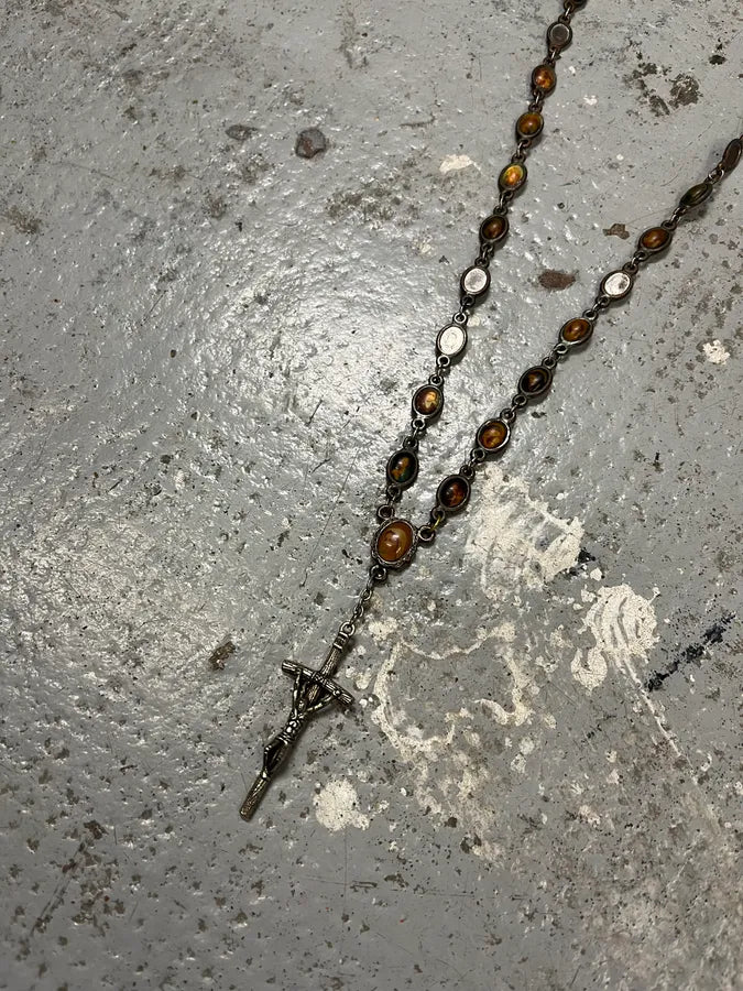 2000s Dolce & Gabbana Rosary Cross Madonna Pearl Necklace TMmOVfS 2