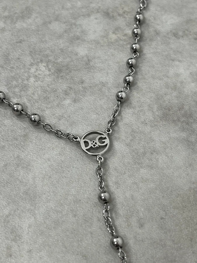 2000s Dolce & Gabbana Rosary Cross Necklace bbymYuA 4