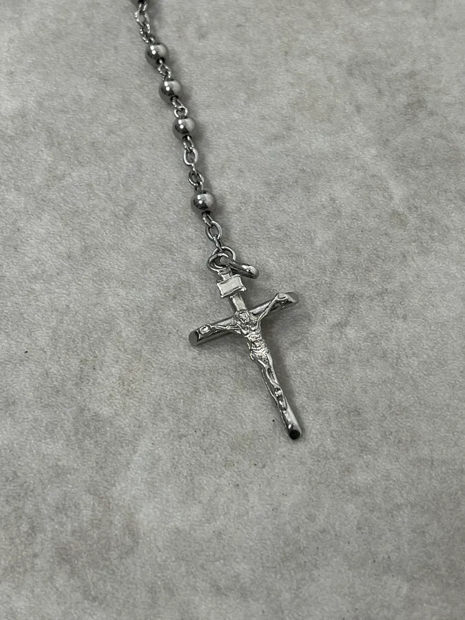 2000s Dolce & Gabbana Rosary Cross Necklace bbymYuA 6