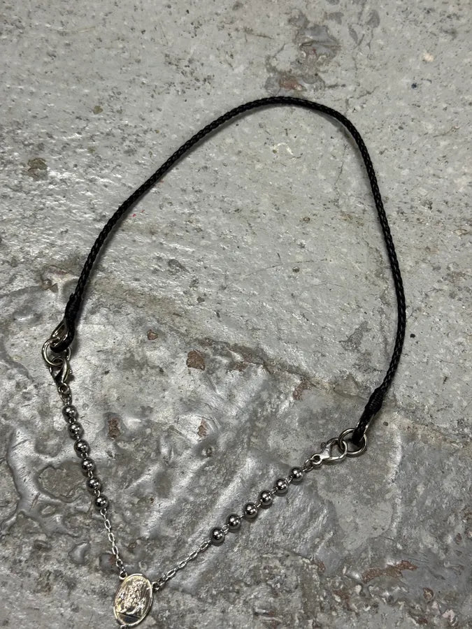 2000s Dolce & Gabbana Rosary Cross Silver Necklace EsBHPIh 6