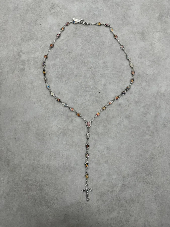 2000s Dolce & Gabbana Rosary Marie Cross Necklace ikHBDOi 0