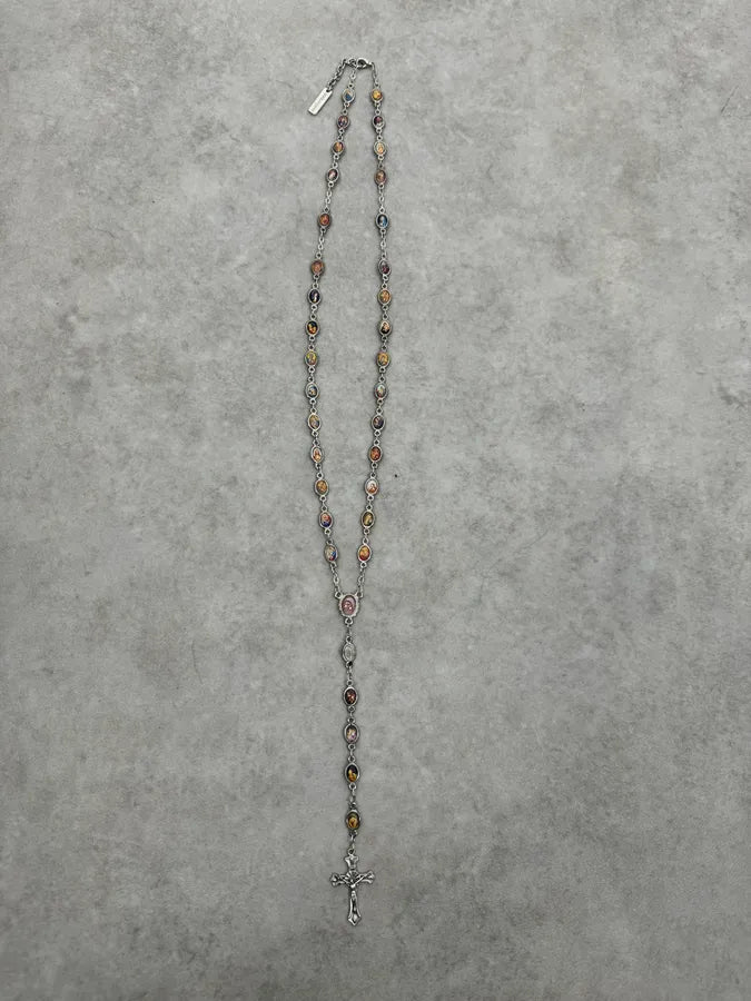 2000s Dolce & Gabbana Rosary Marie Cross Necklace ikHBDOi 4