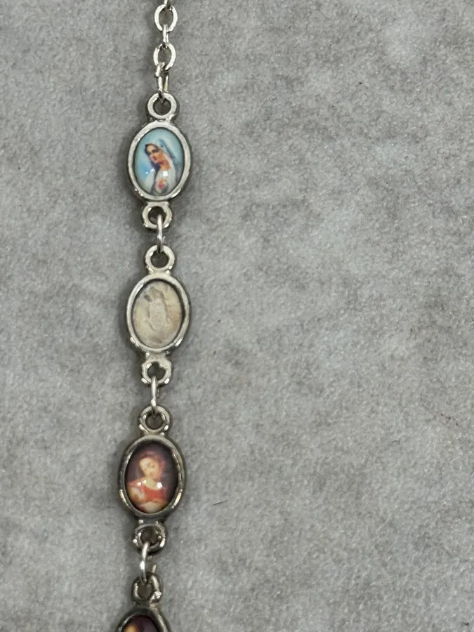 2000s Dolce & Gabbana Rosary Marie Cross Necklace ikHBDOi 9