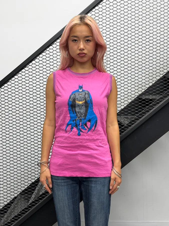 SS2005 Dolce & Gabbana Rose Fuchsia Batman Tank Top AlowCoA 2