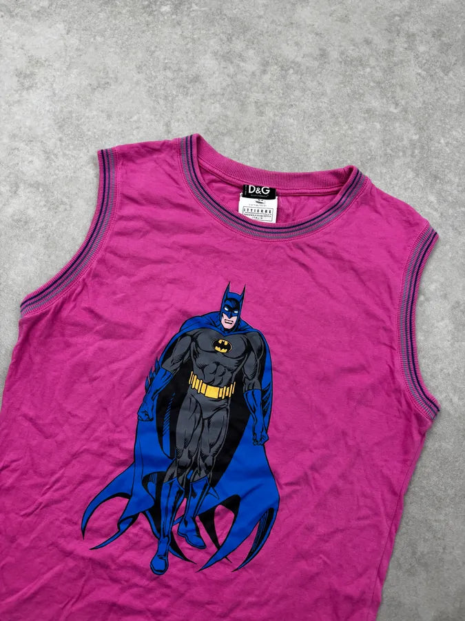 SS2005 Dolce & Gabbana Rose Fuchsia Batman Tank Top AlowCoA 4