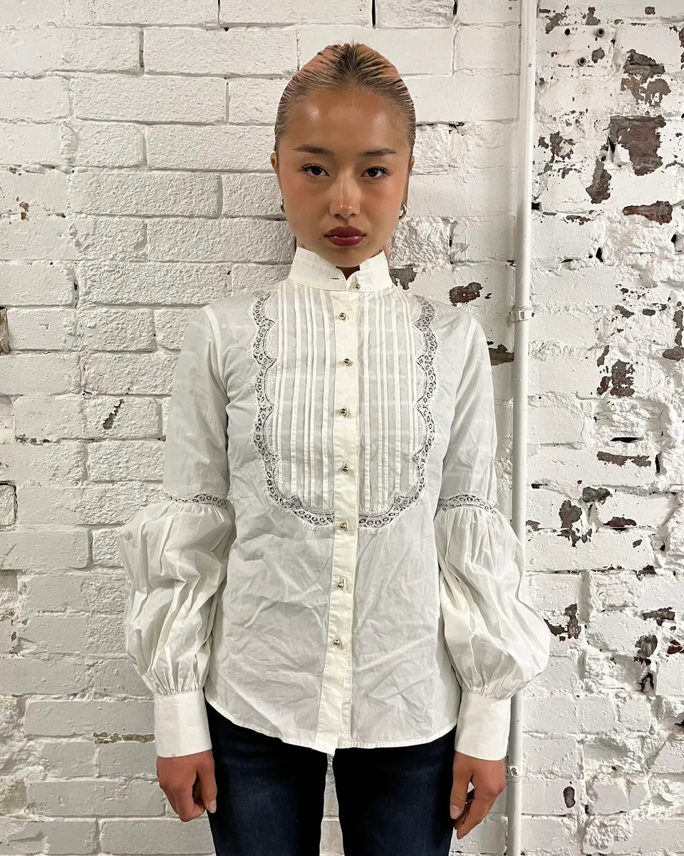 2000s Dolce & Gabbana Royal Baroque White Shirt QjmqpKb 0