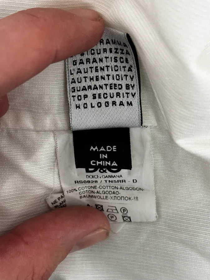 2000s Dolce & Gabbana Royal White Shirt fGiaTNh 11