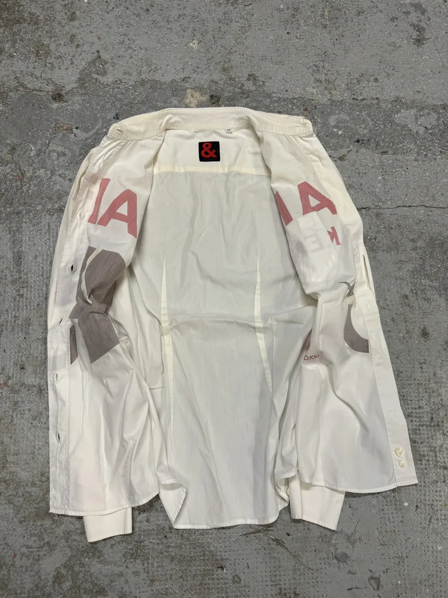 2000s Dolce & Gabbana Safari Kenya Creamy Shirt (S) etowrUT 4