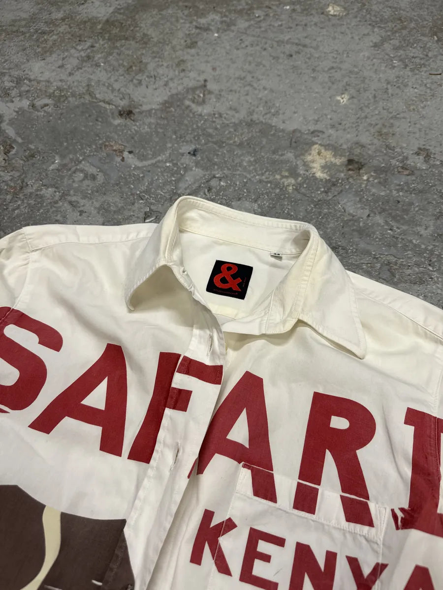 2000s Dolce & Gabbana Safari Kenya Creamy Shirt (S) etowrUT 5