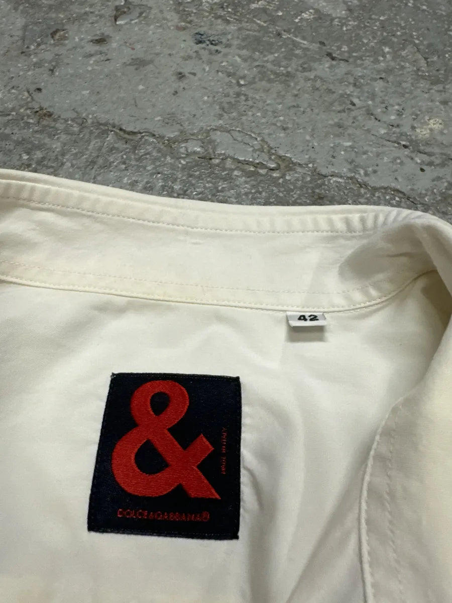 2000s Dolce & Gabbana Safari Kenya Creamy Shirt (S) etowrUT 6