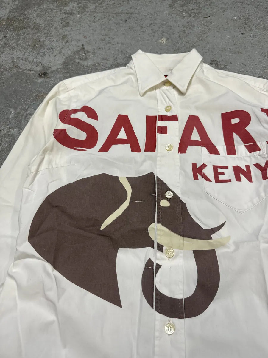 2000s Dolce & Gabbana Safari Kenya Creamy Shirt (S) etowrUT 7