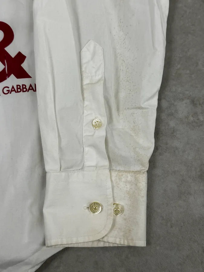 2000s Dolce & Gabbana Safari Kenya Elephant White Shirt gDPRuYg 8