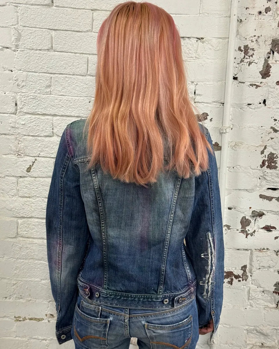 2000s Dolce & Gabbana Safety Pin Blue Denim Jacket NEjjNsx 2