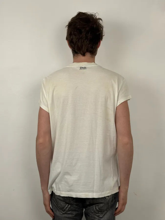 2000s Dolce & Gabbana Saint Domenico White T-Shirt rkvYCIj 2