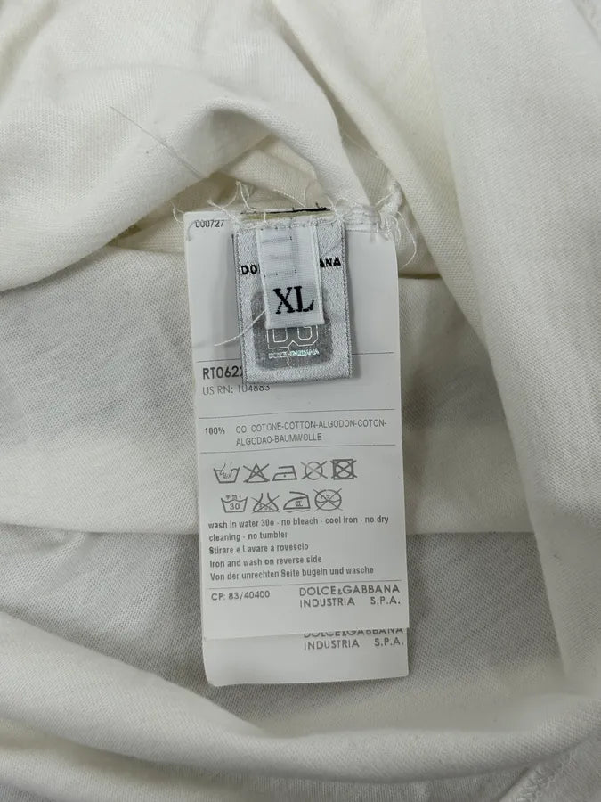 2000s Dolce & Gabbana Saint Domenico White T-Shirt rkvYCIj 6