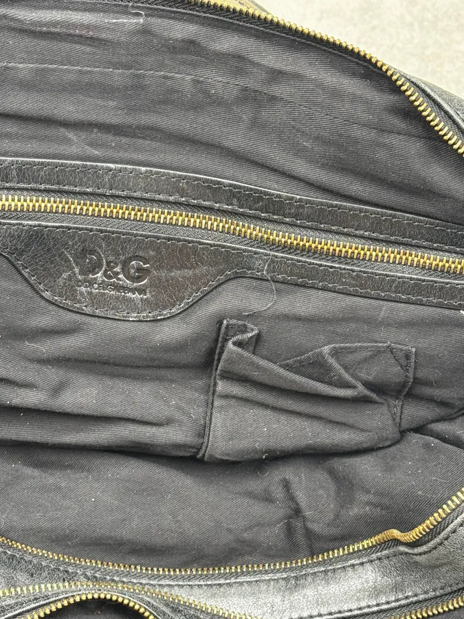 AW2010 Dolce & Gabbana Brown Eroded Leather Lily Bag BjJPyGJ 13