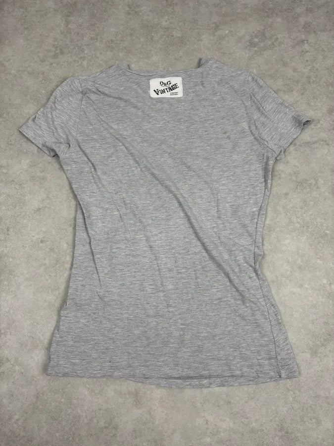 2000s Dolce & Gabbana Sexy Catwoman Grey T-Shirt DfHDADk 5