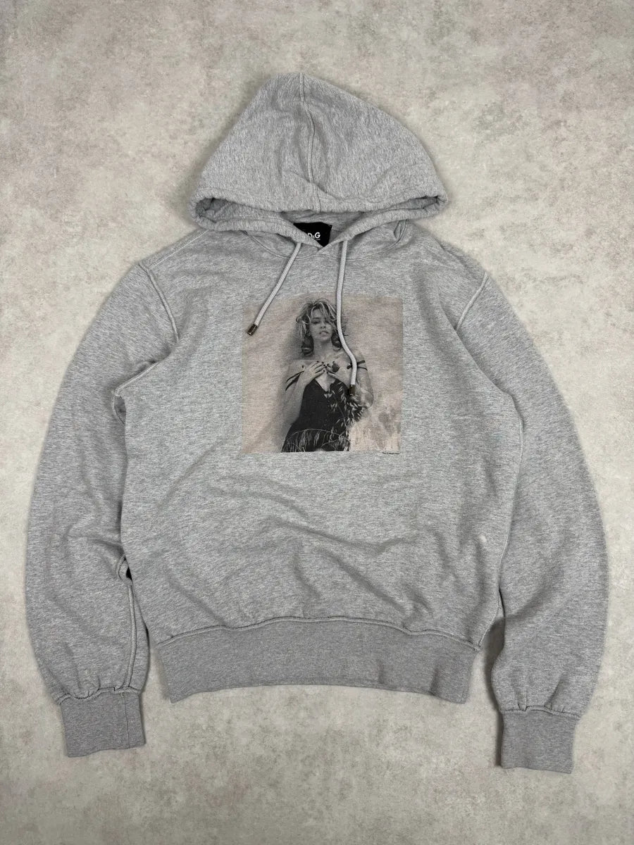 2000s Dolce & Gabbana Sexy Lady Grey Hoodie dCDWmlj 0