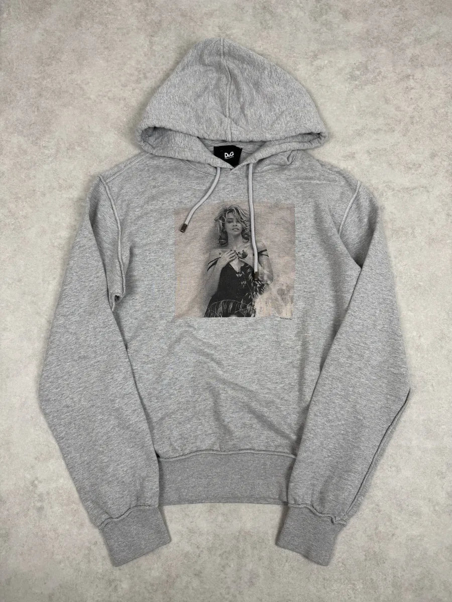 2000s Dolce & Gabbana Sexy Lady Grey Hoodie dCDWmlj 4