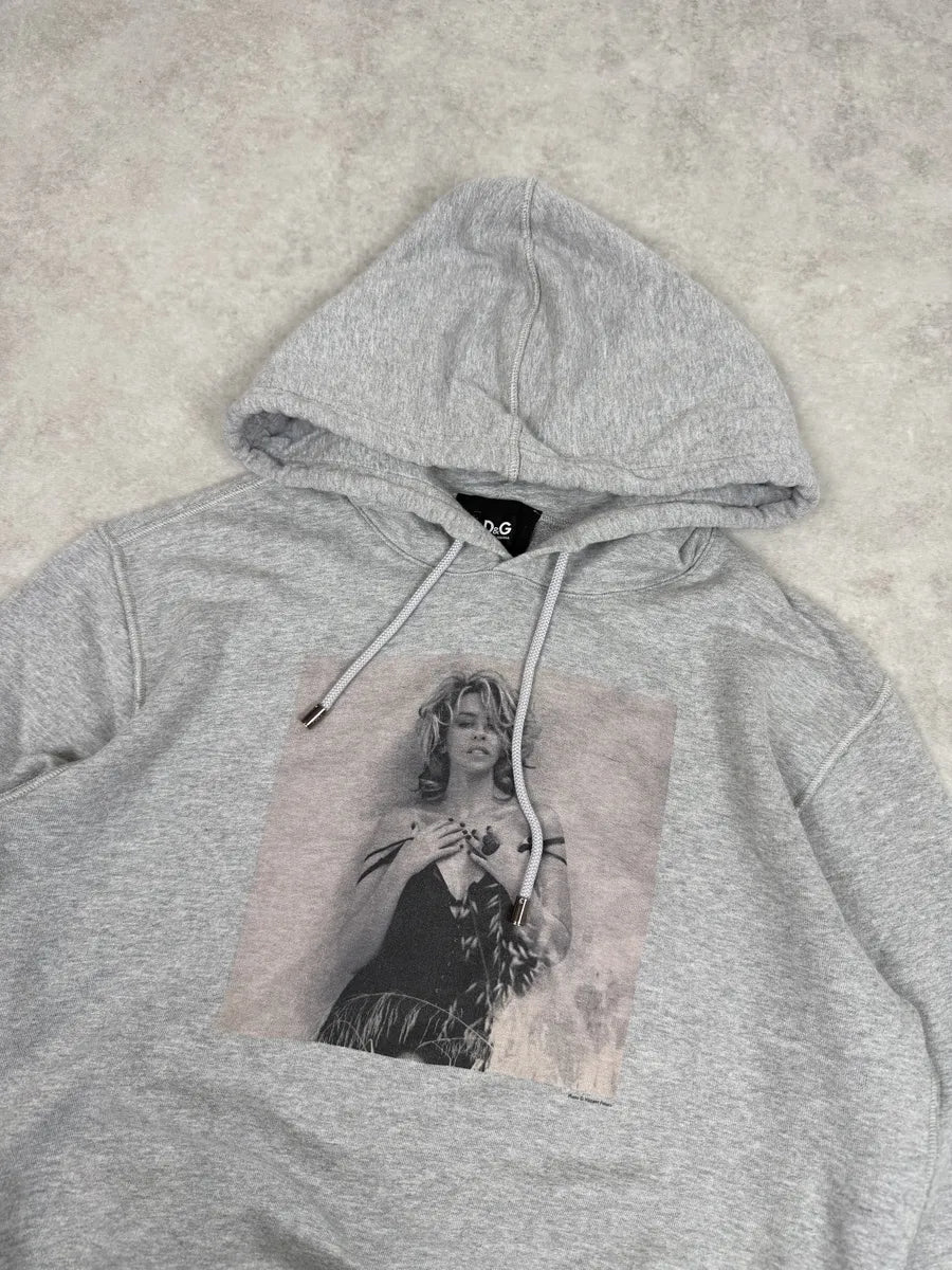 2000s Dolce & Gabbana Sexy Lady Grey Hoodie dCDWmlj 8