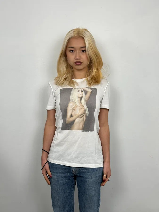 2000s Dolce & Gabbana Sexy Lady White T-Shirt mqumUaw 1