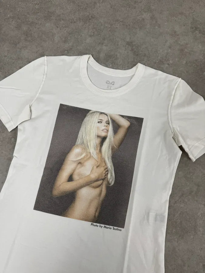 2000s Dolce & Gabbana Sexy Lady White T-Shirt mqumUaw 4