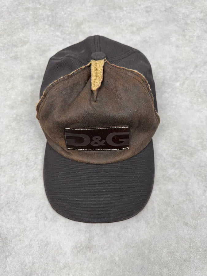 2000s Dolce & Gabbana Shearling Brown Cap LkFEwpw 2