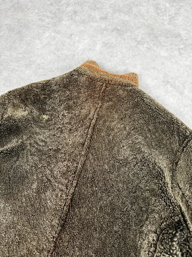 2000s Dolce & Gabbana Shearling Reversible Beige Jacket OgaiejO 9