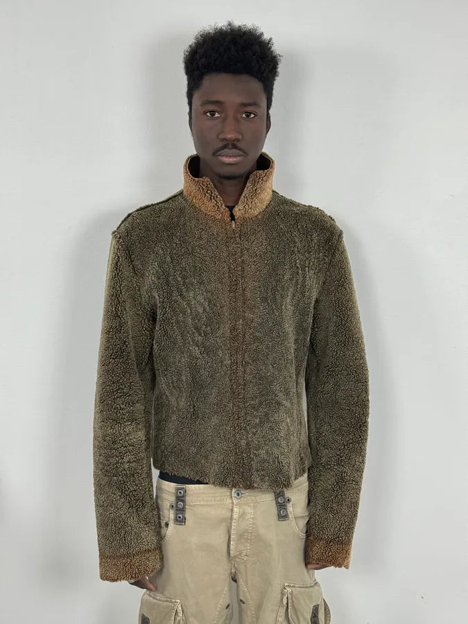 2000s Dolce & Gabbana Shearling Reversible Beige Jacket OgaiejO 2