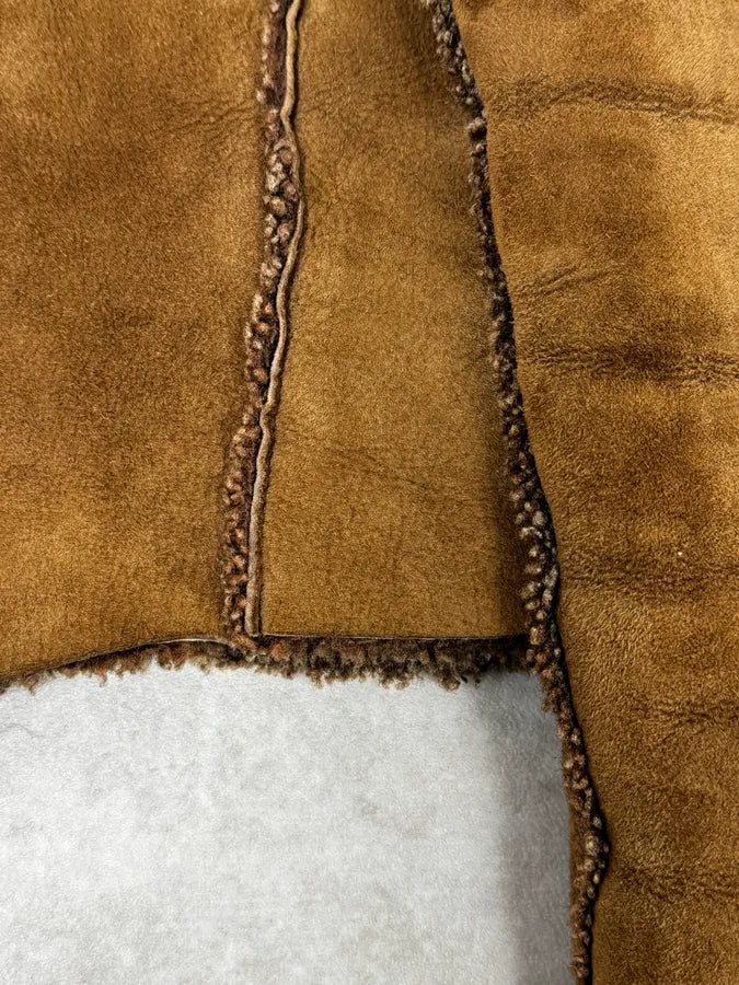 2000s Dolce & Gabbana Shearling Reversible Beige Jacket OgaiejO 12