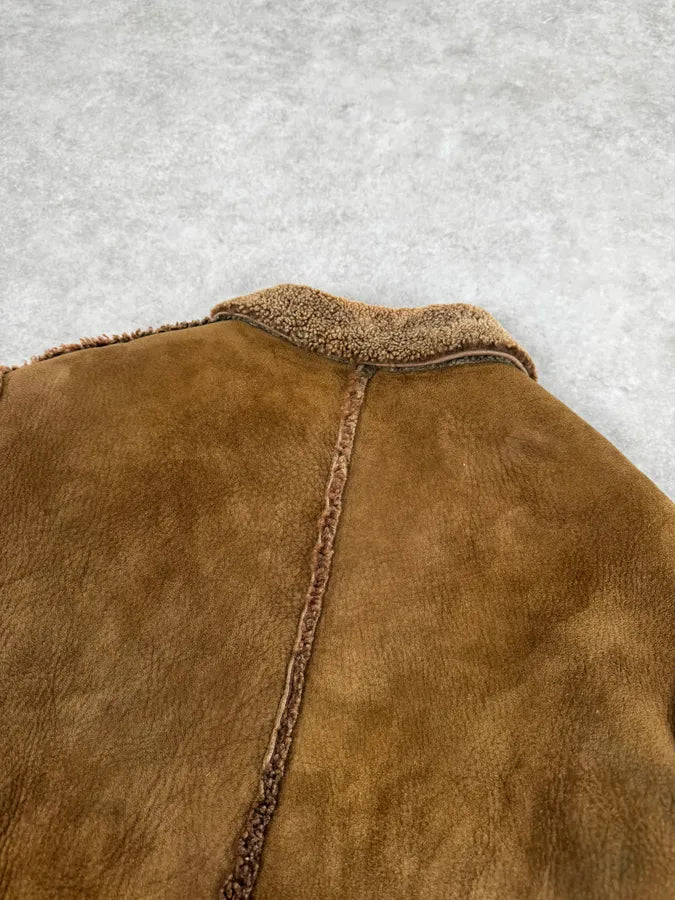 2000s Dolce & Gabbana Shearling Reversible Beige Jacket OgaiejO 7