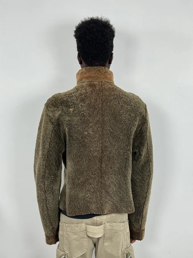 2000s Dolce & Gabbana Shearling Reversible Beige Jacket OgaiejO 3