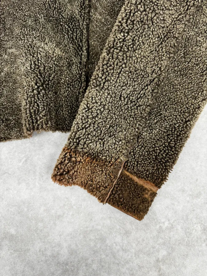 2000s Dolce & Gabbana Shearling Reversible Beige Jacket OgaiejO 11