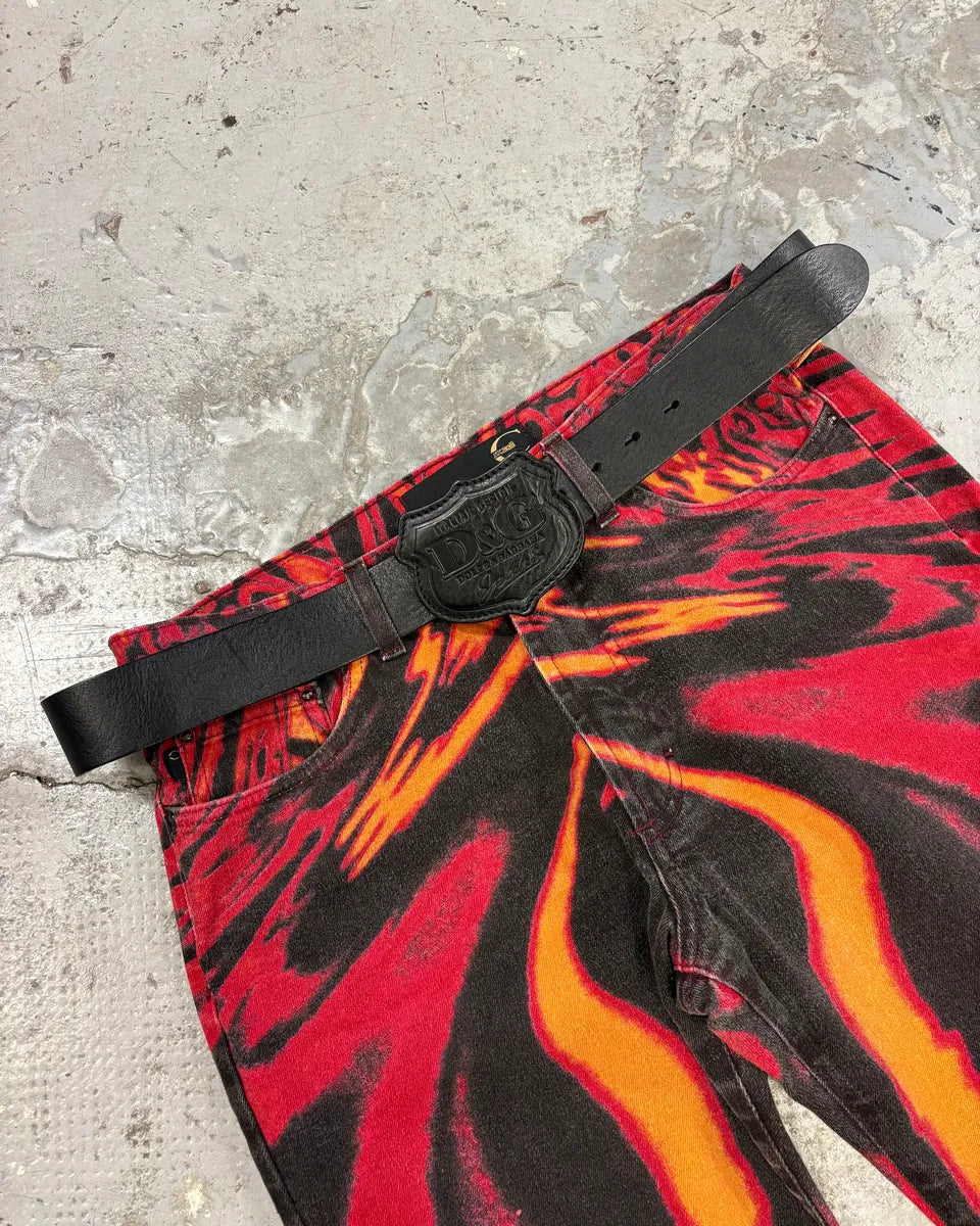 2000s Dolce & Gabbana Signature Black Leather Belt CHROjhV 0