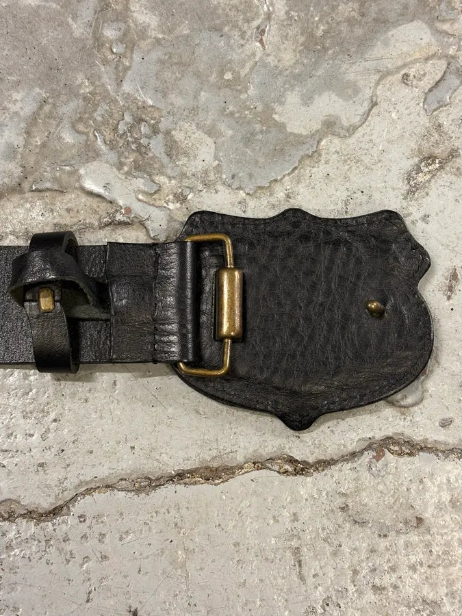 2000s Dolce & Gabbana Signature Black Leather Belt CHROjhV 4