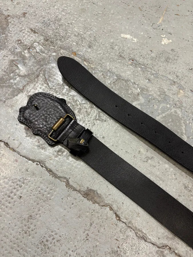 2000s Dolce & Gabbana Signature Black Leather Belt CHROjhV 3