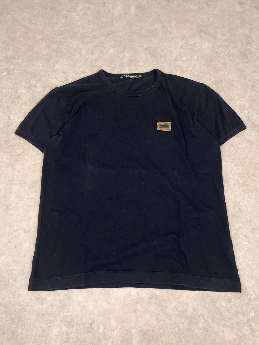 2000s Dolce & Gabbana Signature Black T-Shirt lTRYslE 0