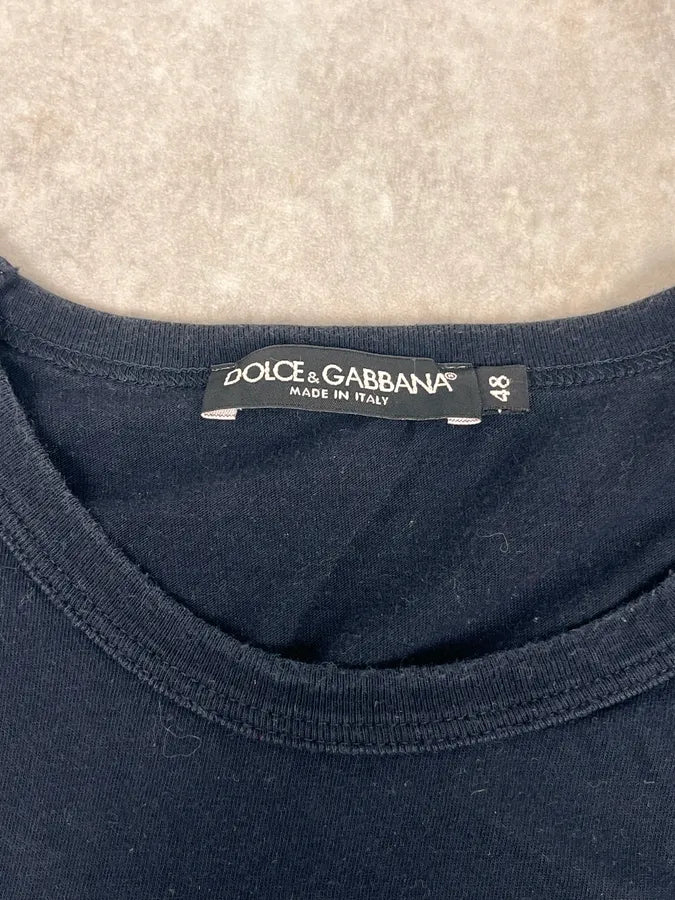 2000s Dolce & Gabbana Signature Black T-Shirt lTRYslE 8