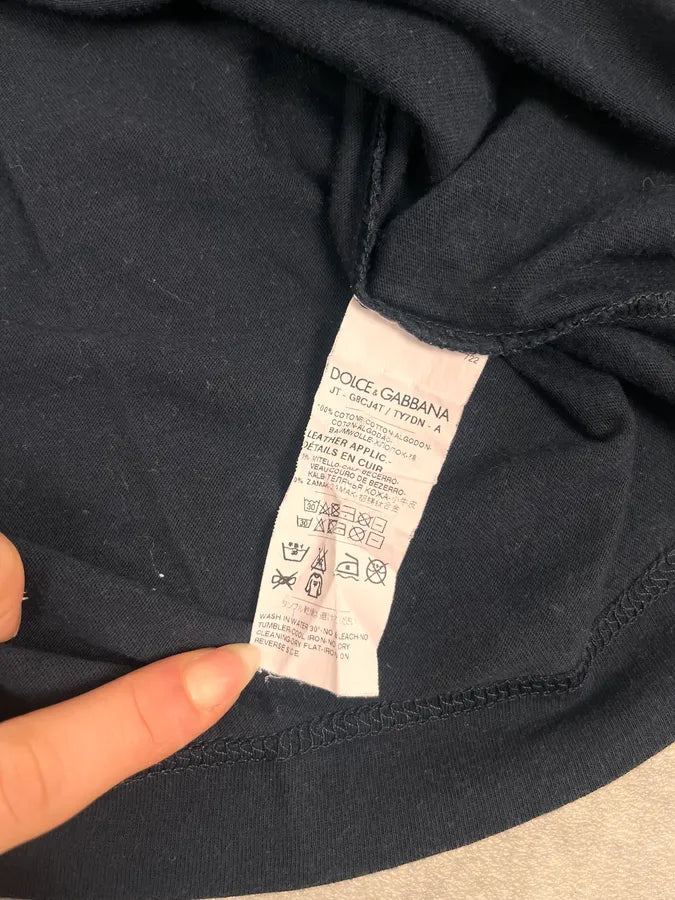 2000s Dolce & Gabbana Signature Black T-Shirt lTRYslE 9