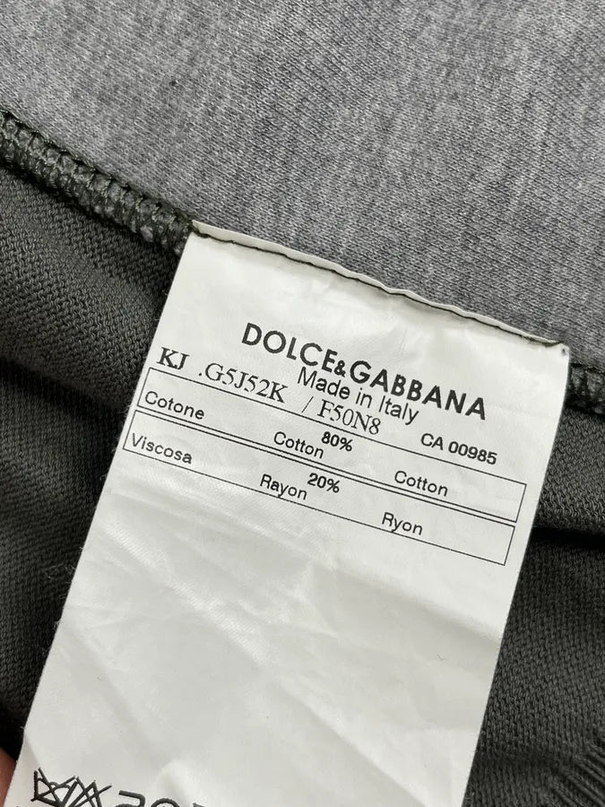 2000s Dolce & Gabbana Signature Grey Zip-Up Hoodie xWBbngl 7