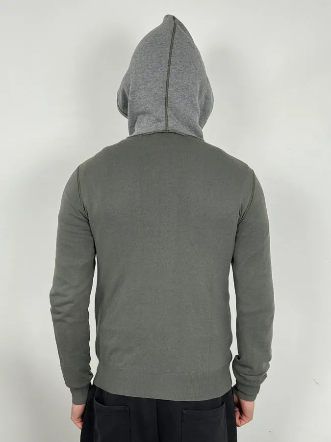 2000s Dolce & Gabbana Signature Grey Zip-Up Hoodie xWBbngl 1