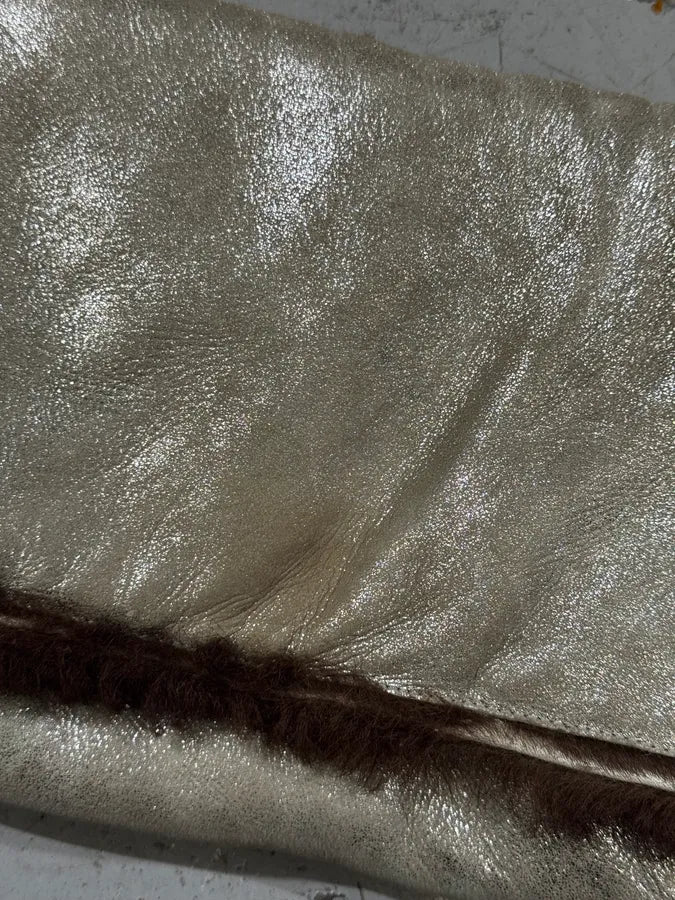 2000s Dolce & Gabbana Silver Fur Cow Shoulder Bag lIrhTiP 7