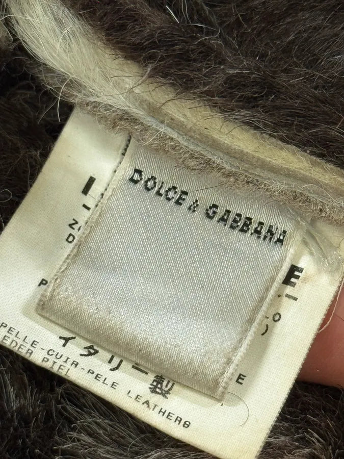 2000s Dolce & Gabbana Silver Fur Cow Shoulder Bag lIrhTiP 8