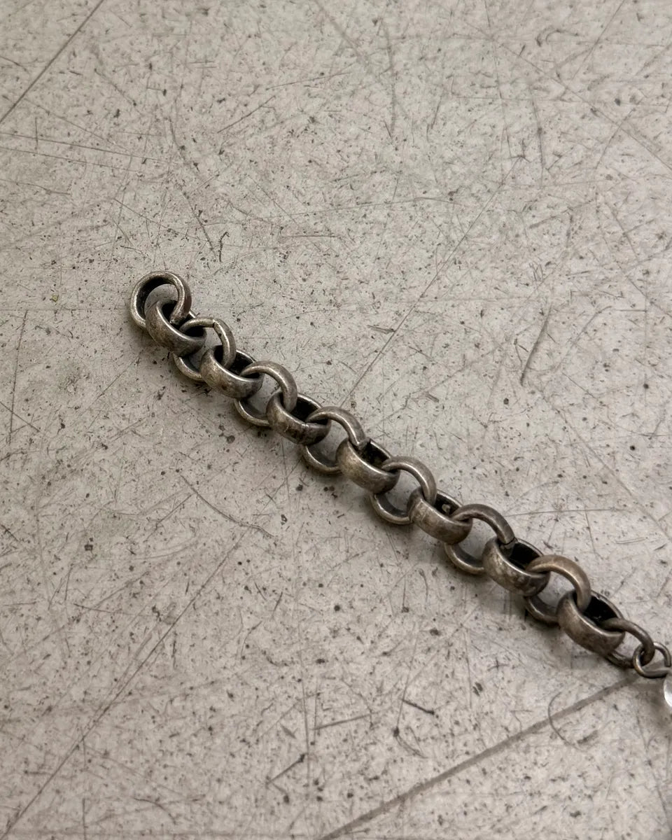 2000s Dolce & Gabbana Silver Metal Amber Cameo Bracelet BHHnxTk 7
