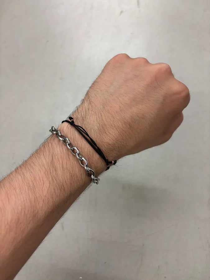 2000s Dolce & Gabbana Silver Metal Chain Bracelet mTtTCre 1