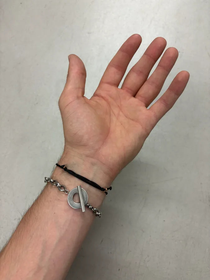 2000s Dolce & Gabbana Silver Metal Chain Bracelet mTtTCre 2