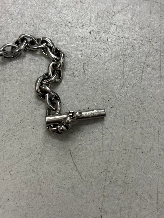 2000s Dolce & Gabbana Silver Metal Chain Bracelet mTtTCre 6