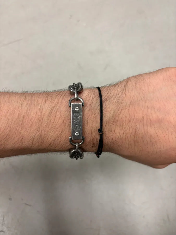 AW2006 Dolce & Gabbana Metal Coffee Beans Cuban Link Bracelet gzKsOYj 3