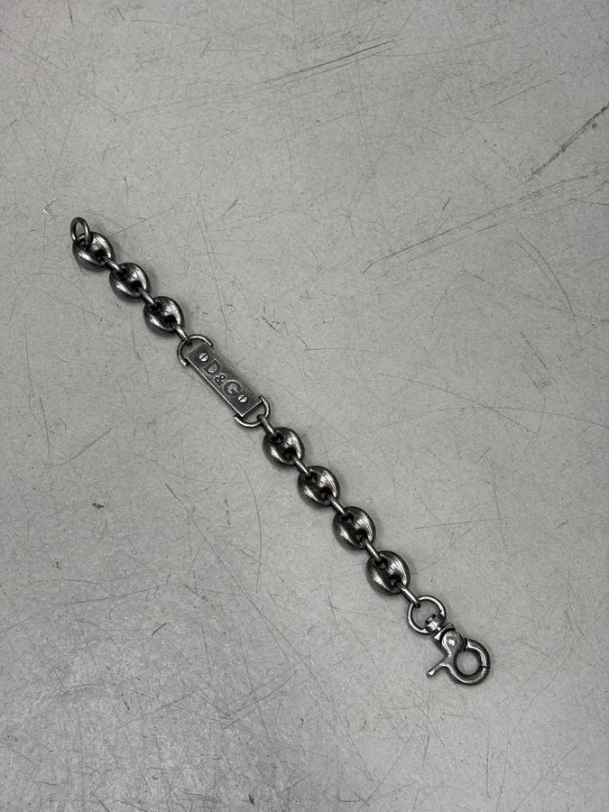 AW2006 Dolce & Gabbana Metal Coffee Beans Cuban Link Bracelet gzKsOYj 4