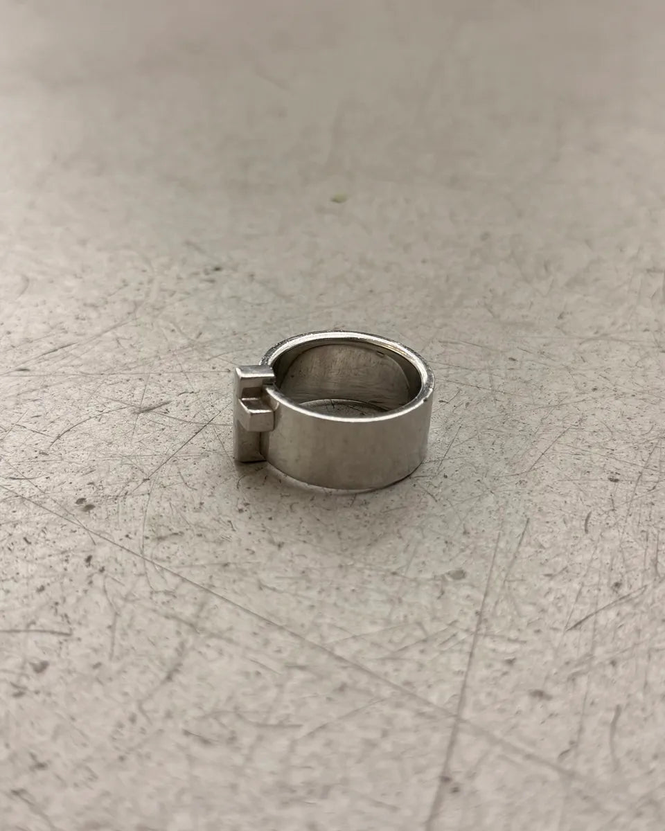 2000s Dolce & Gabbana Silver Metal Cross Ring ZsISSOM 6